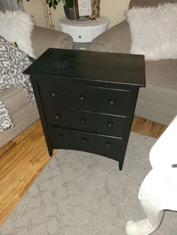 Black Nightstand Set