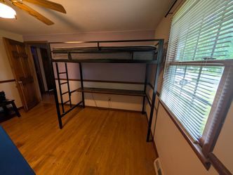 Bunk bed with desk