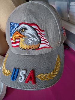 USA Bald Eagle Embroidered Baseball Cap
