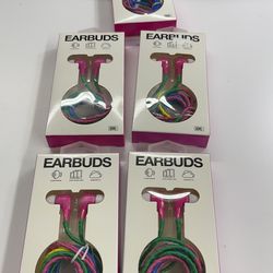 3.5 Earbuds Lot Of 5 Headset 