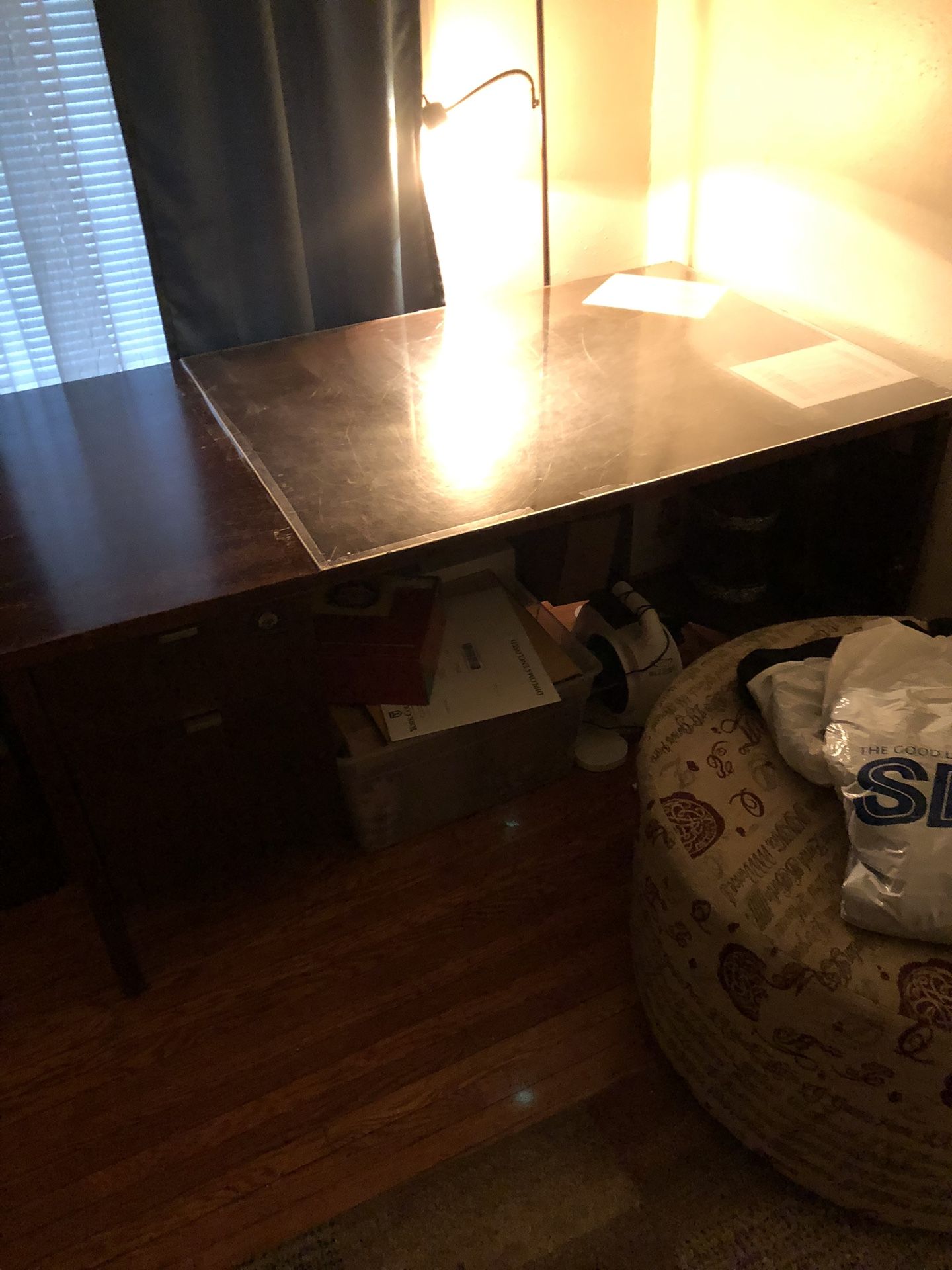 Large Solid Wood Desk
