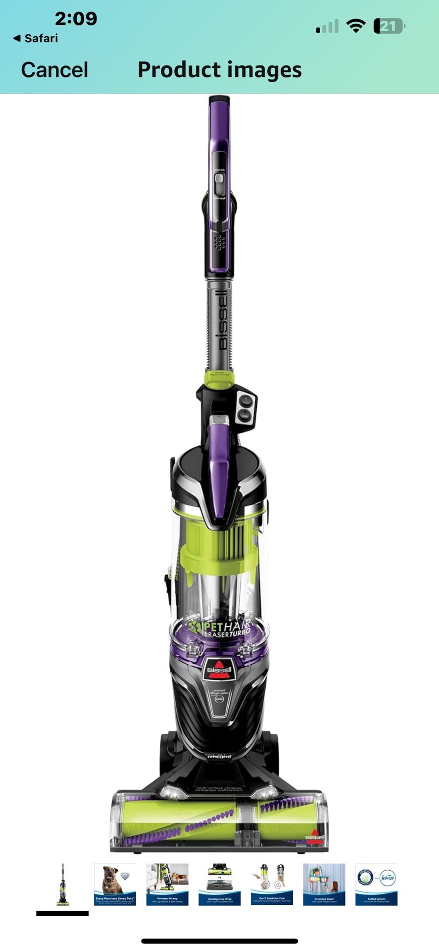 Bissell Pet Hair Eraser Vacuum Brand New In Box
