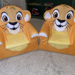 Lion King Foam Cushion Kids Chairs