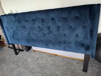 King Headboard Velour New Ashley