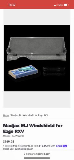 Madjax MJ Windshield for Ezgo