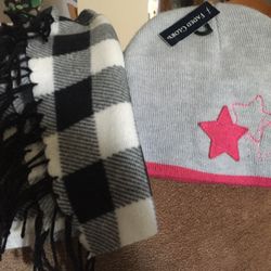 Buffalo Check Fringe Scarf Or Beanie we