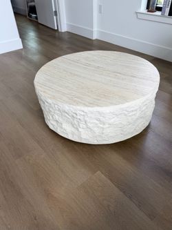 Cream Round Center Coffee Table