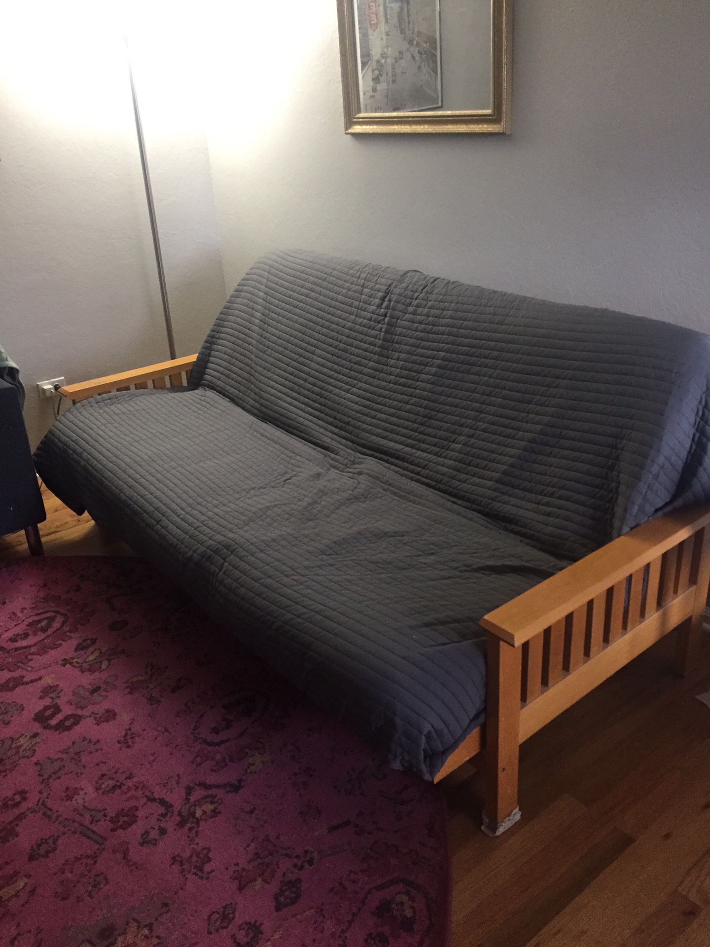 Sturdy full-size futon $90