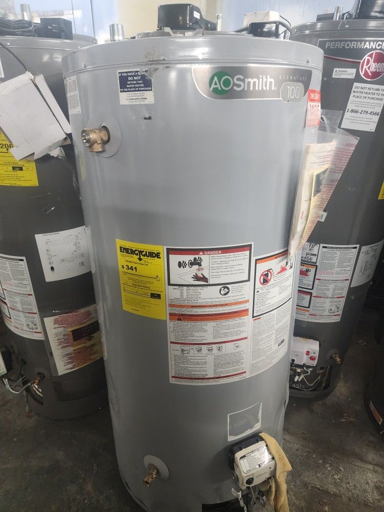 New Water Heater 75 Gal Gas
