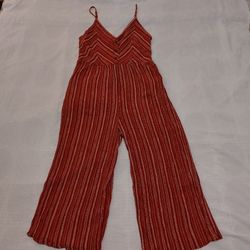 F21 Striped Jumpsuit