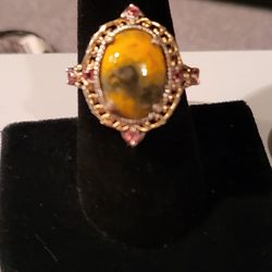Bumblebee Jasper Ring