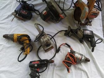 Drills, Saws, Sander $8 a piece