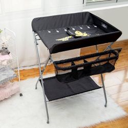 Foldable Changing Table Black New