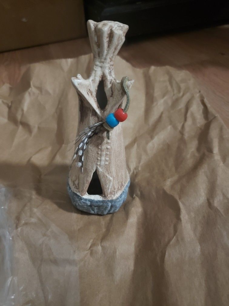 Native American Teepee Figurine