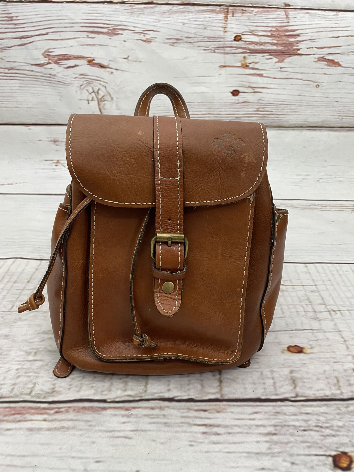 Patricia Nash Distressed Rustic Leather Backpack Purse Boho Western Medium