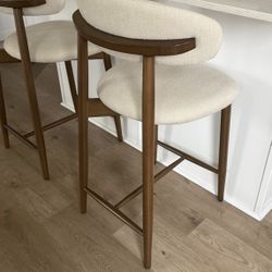 COLAMY Counter Height Bar Stools Set of 2