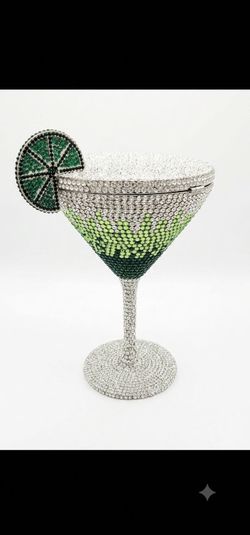 Crystal Margarita Glass Clutch