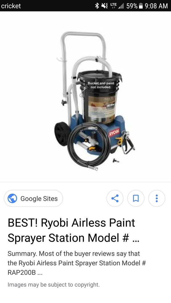 Ryobi airless paint sprayer station for Sale in San Antonio, TX OfferUp