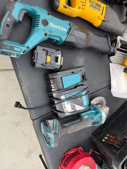 Makita Tool Lot with Charger and Batteries
