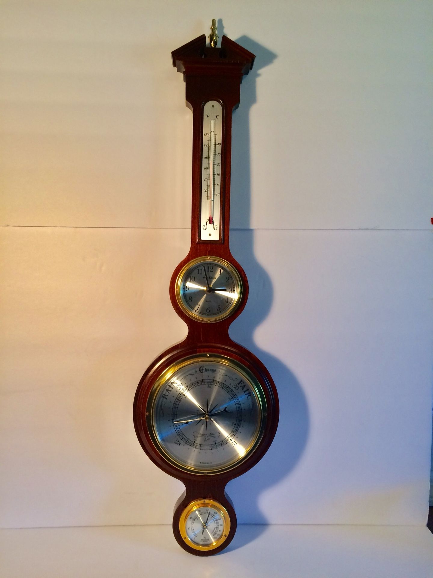 HOWARD MILLER Catalina Weather Station & Maritime Wall Clock (Height: 31“)