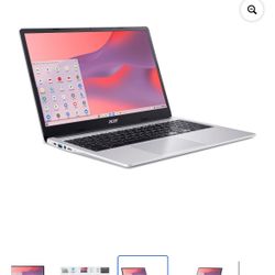 Acer Chromebook 315 15.6 inch Laptop Intel Processor N4500 4GB RAM 64GB eMMC Pure Silver, ChromeOS