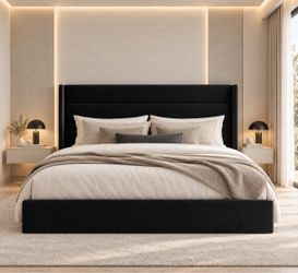 🔥king Size Lift Up Storage Bed Frame , Hydraulic Support Storage brand new N-25