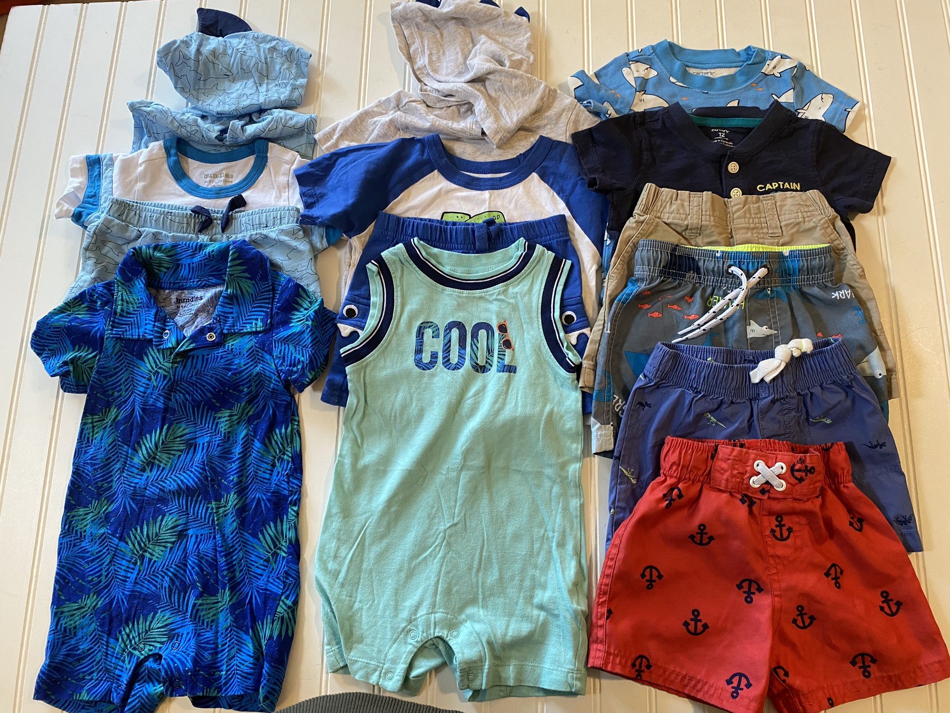 Baby Boys 12M 12-18M Summer Clothes Lot