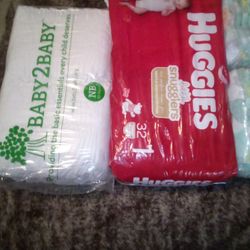 Pampers Size Nb And 3 Packs Size 1