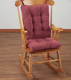 OakRidge Corduroy Tufted Rocking Chair Cushion Set