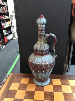 Vintage ceramic wine bottle Rare