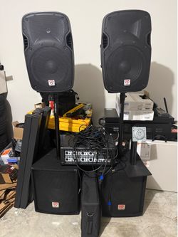 Complete plug-and-play PA system package.
