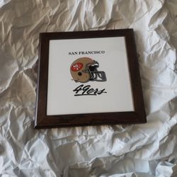 Vintage San Francisco 49ers collectible Plaque 