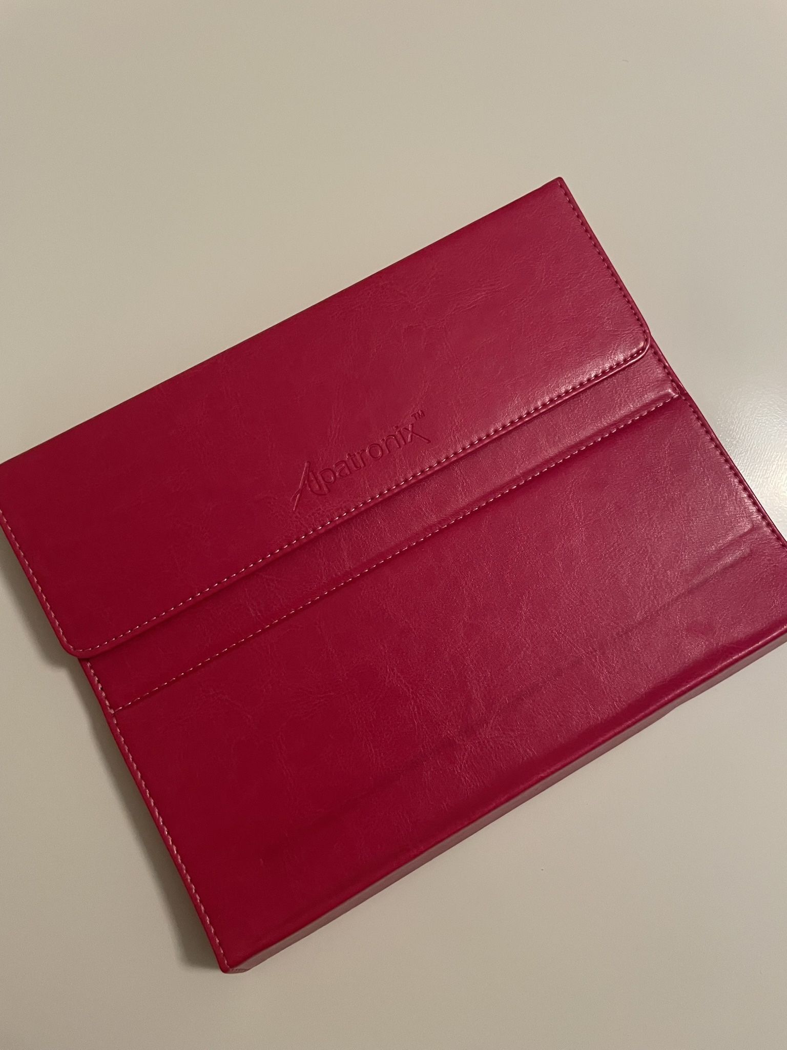 Sleek Hot Pink iPad Case by Abatronix – Magnetic Closure & Stand Feature – Like New!