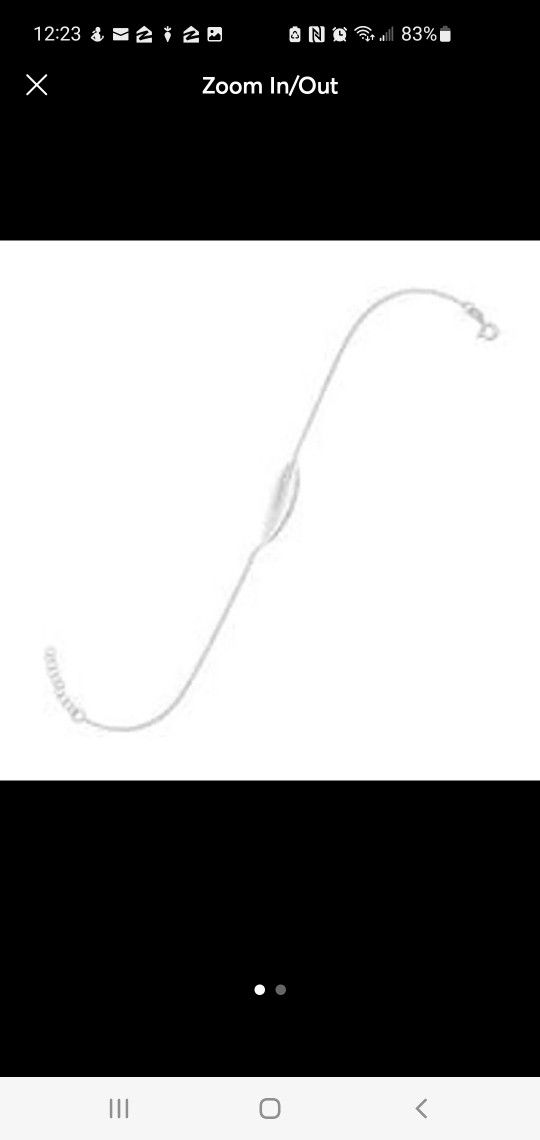 Sideways Feather Anklet