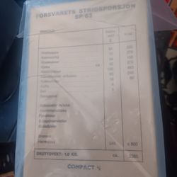 1979 Norwegian SP63 Ration Defense Combat Portion 