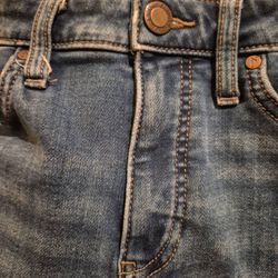 women's vera wang straight crop blue jeans size 4 5 pocket denim jeans
