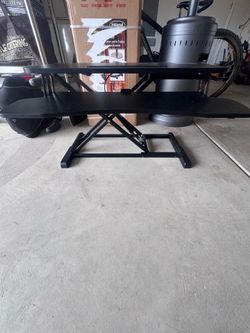 Black Standing Desk Converter Riser