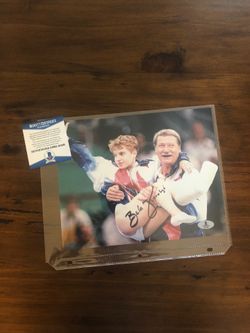 Bela karolyi signed 8x10 Beckett certificate of authenticity