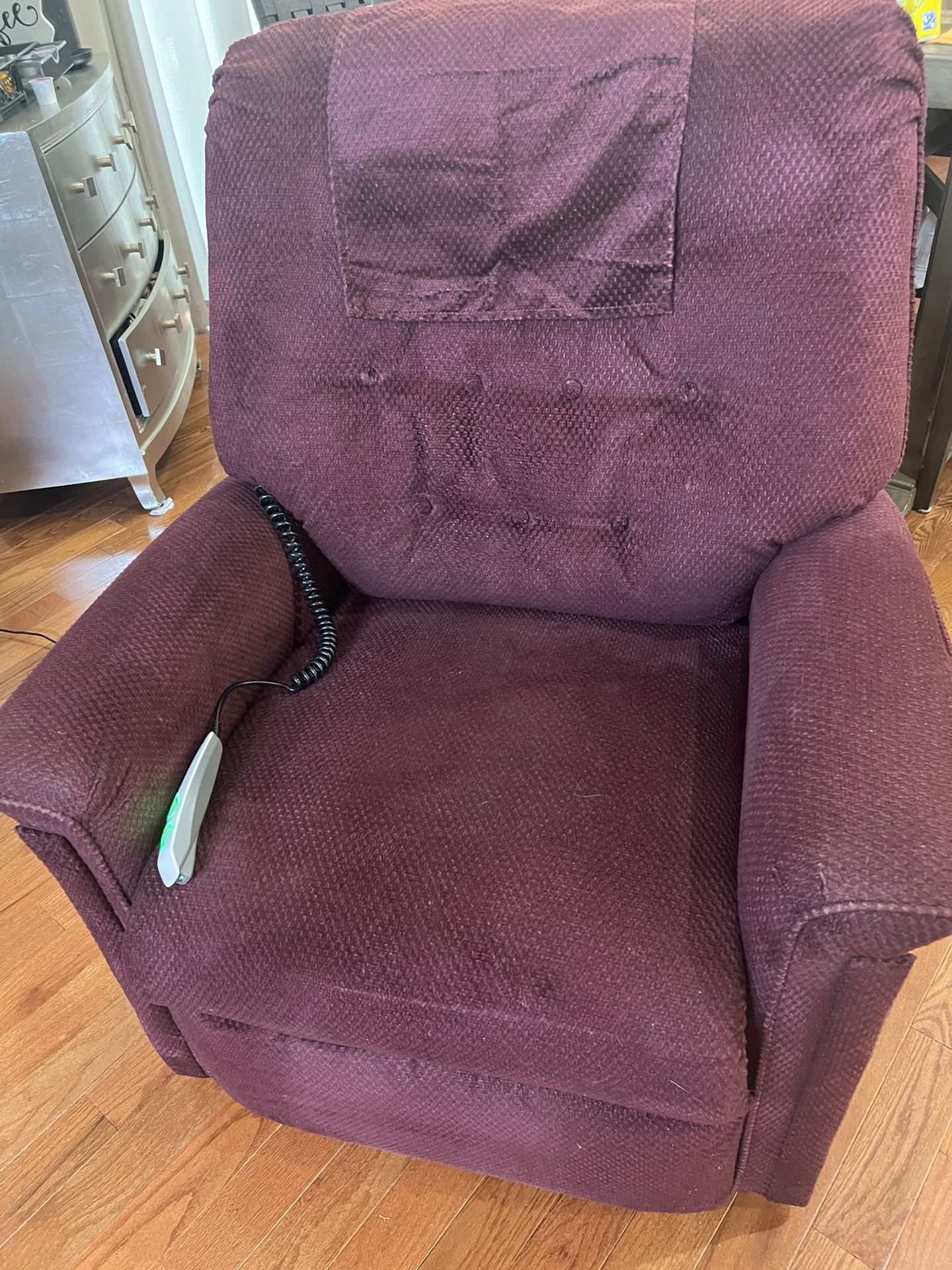 Maroon Lift Power recliner chair
