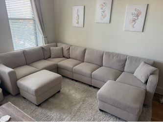 Beige Sectional Sofa