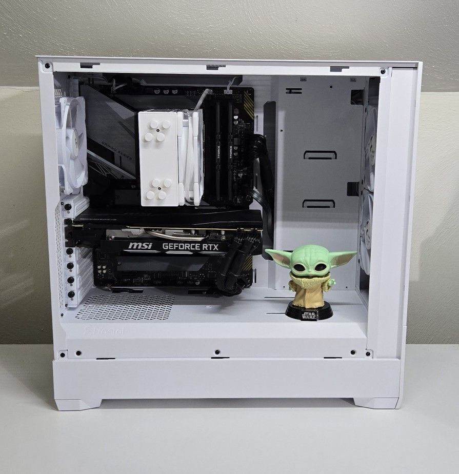 White RGB Gaming Computer