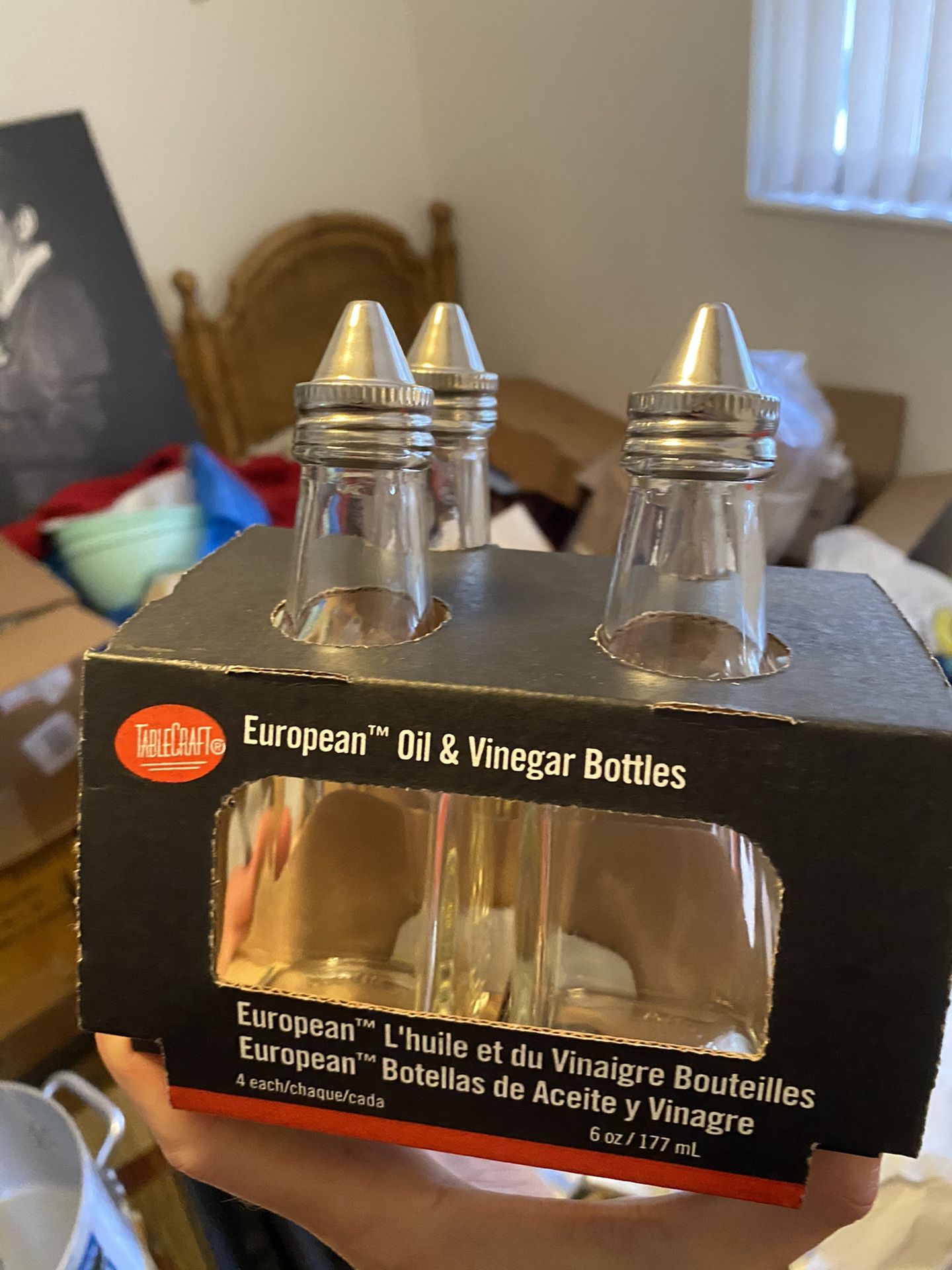 Sauce bottles and restaurant equipment