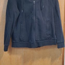 Figs Scrub Zip Up Hoodie - Black