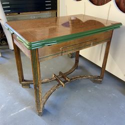 Antique Vintage 1930's Enamel Top Kitchen Table 