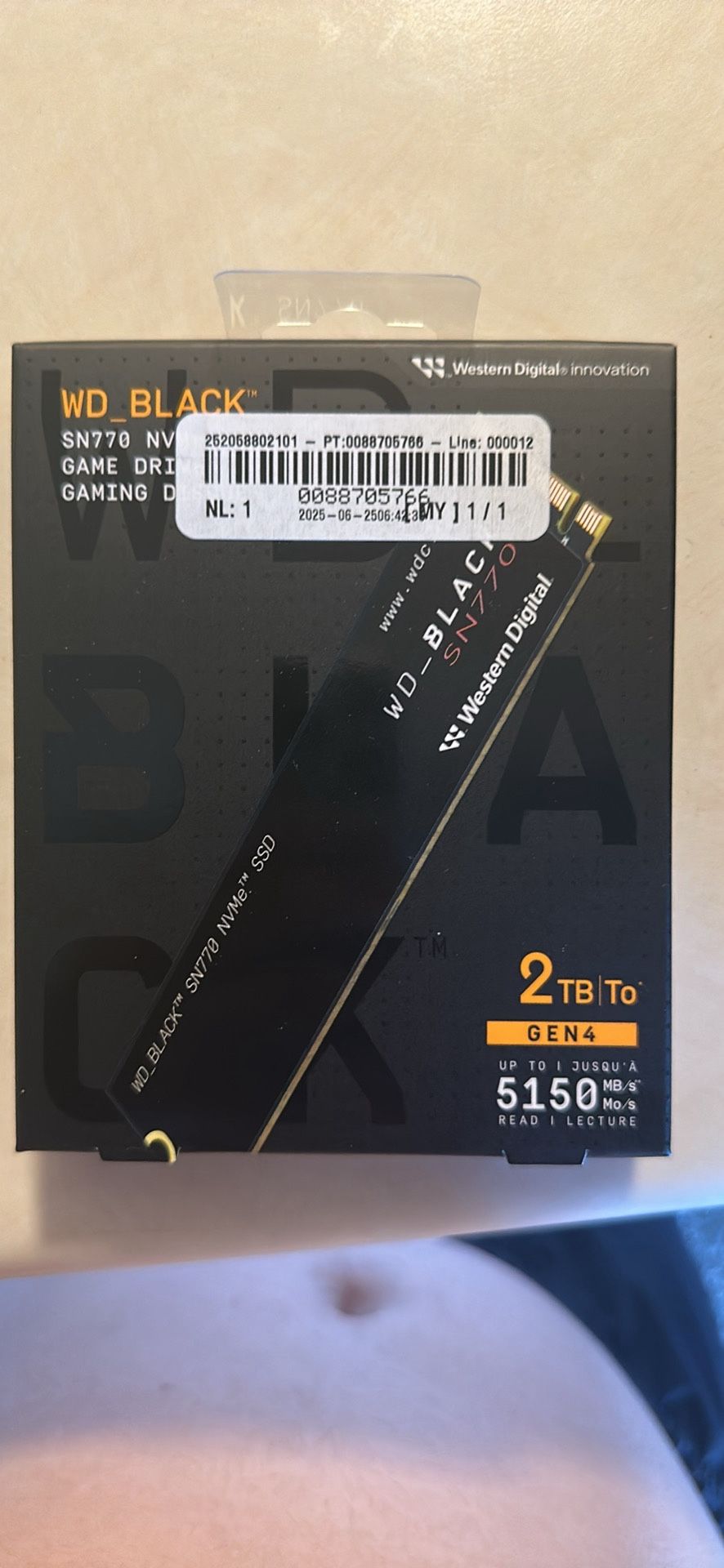 *NEED GONE ASAP* 2TB Nvme M.2 WD_Black SN770 SSD
