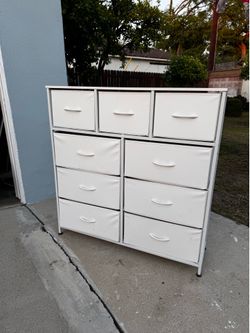 9 drawer fabric dresser