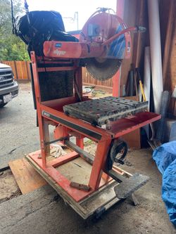 20” Blade HARDSCAPE Saw – NORTON-CLIPPER Heavy-Duty GAS ENGINE Model – Excellent Condition