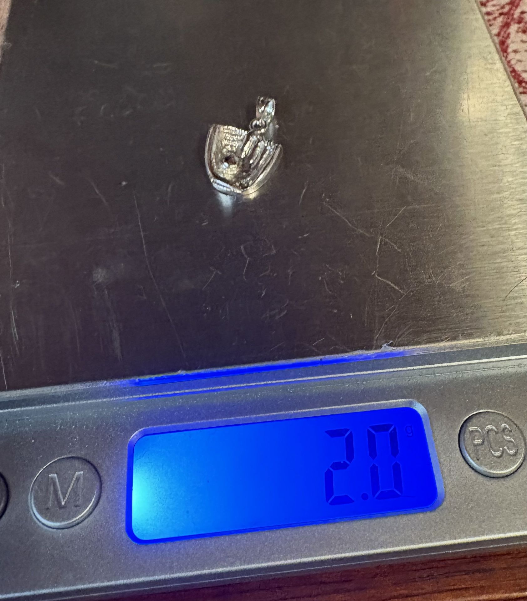 14k White Gold Pendant