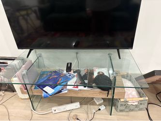 Modern Glass and Wood Coffee Table MUST BE GONE BY 5/30/26