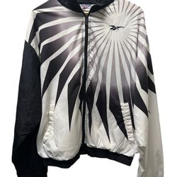 Vintage reebox wind breaker jacket coat rAre Iverson 